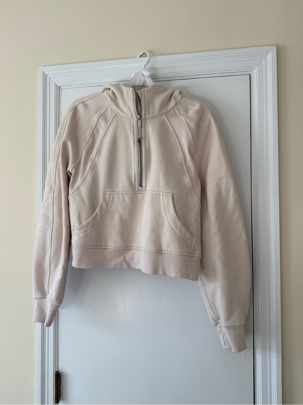 lululemon athletica Scuba Oversized Half-Zip Hoodie in White Opal
